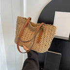 Sac panier en paille