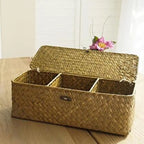 Petit panier de rangement avec couvercle