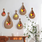 Panier mural en osier