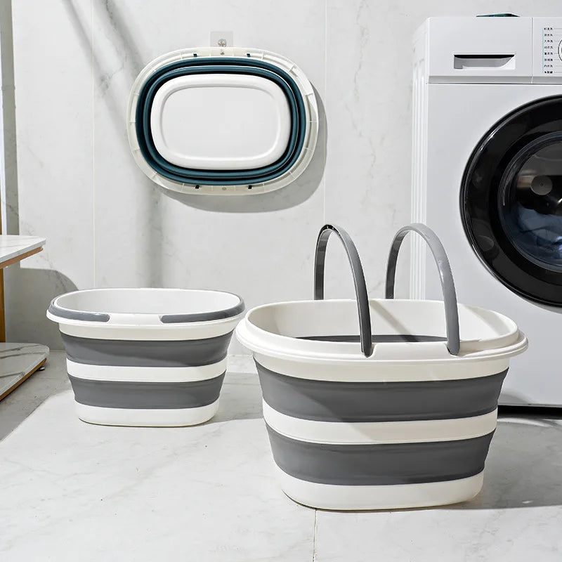 Panier à linge plastique pliable