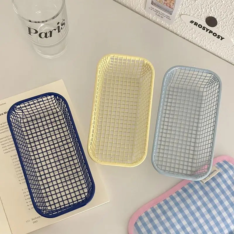 Petit panier de rangement rectangulaire