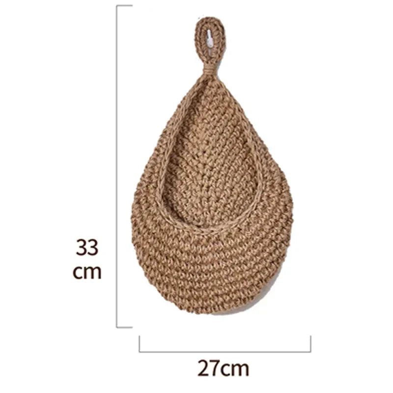 Panier mural en osier