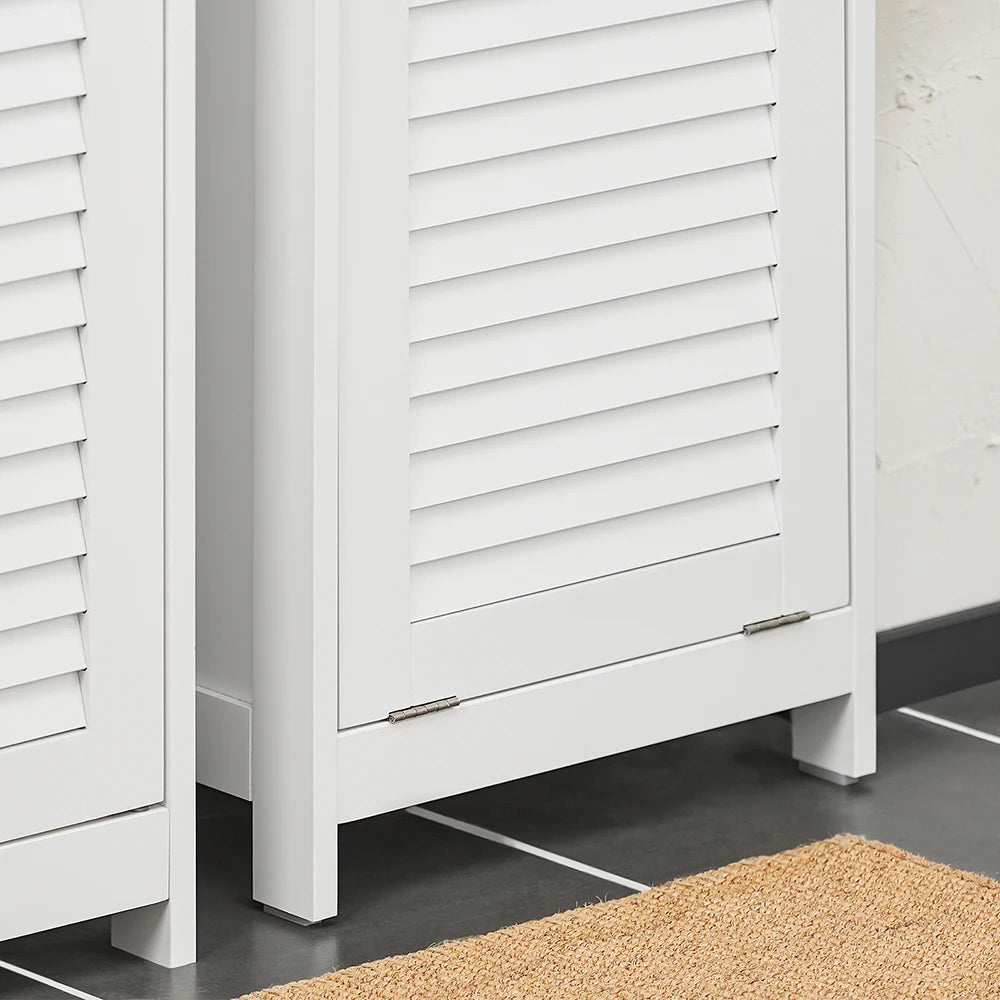 Meuble salle de bain avec panier à linge
