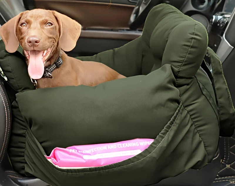 Panier pour chien dans voiture siège arrière