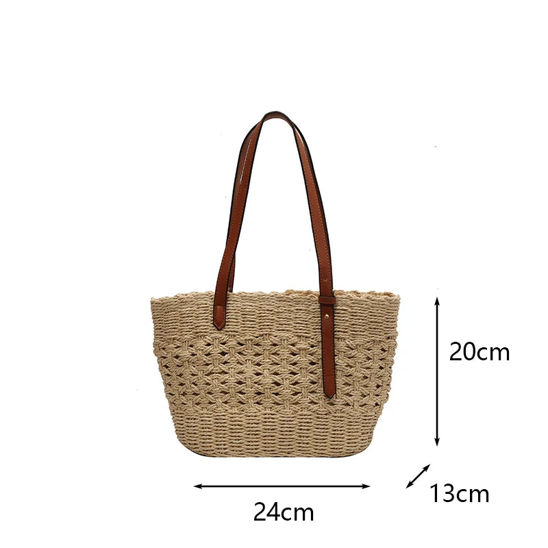 Sac panier en paille