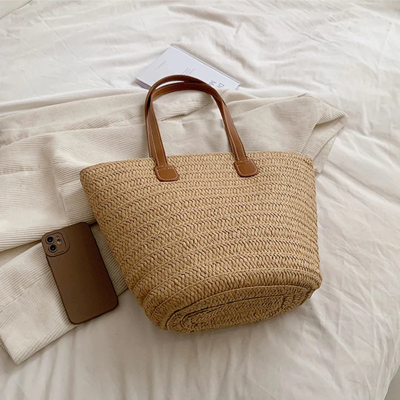 Panier sac en osier