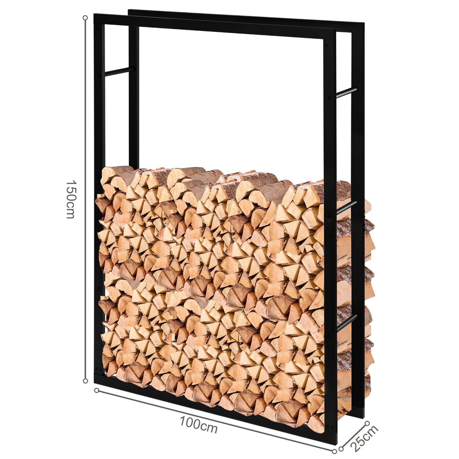Panier à bois en métal