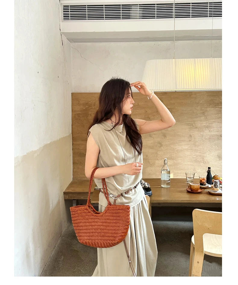 Sac à main panier pour femme