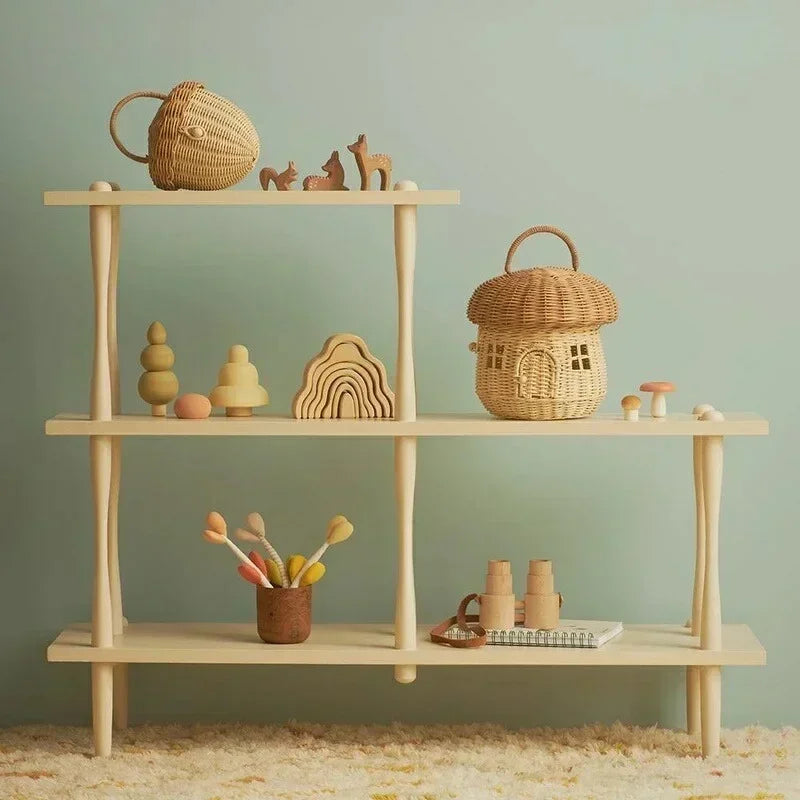 Panier à champignon en osier