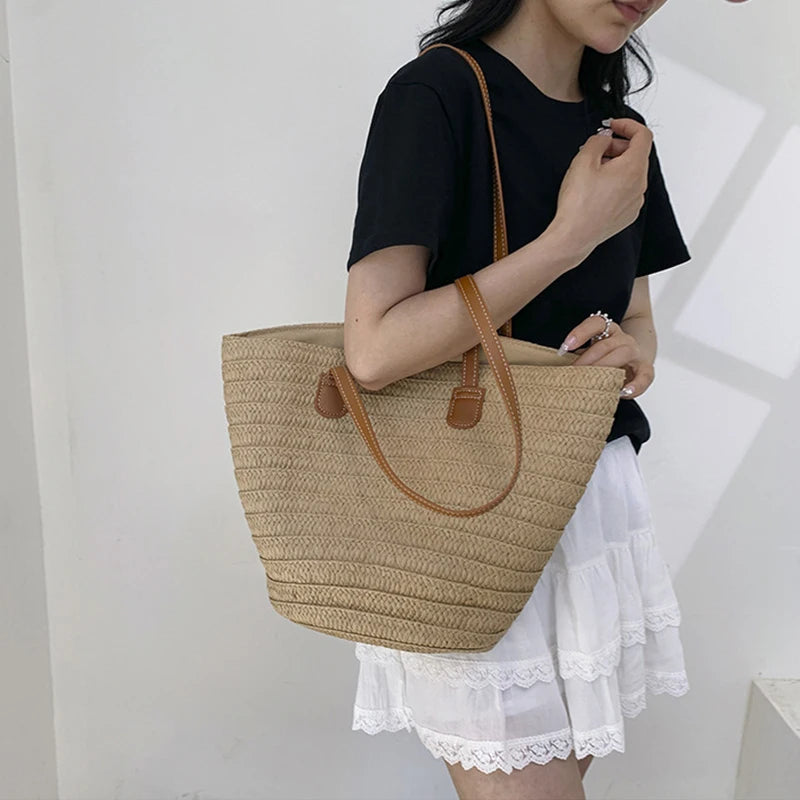 Sac panier osier chic