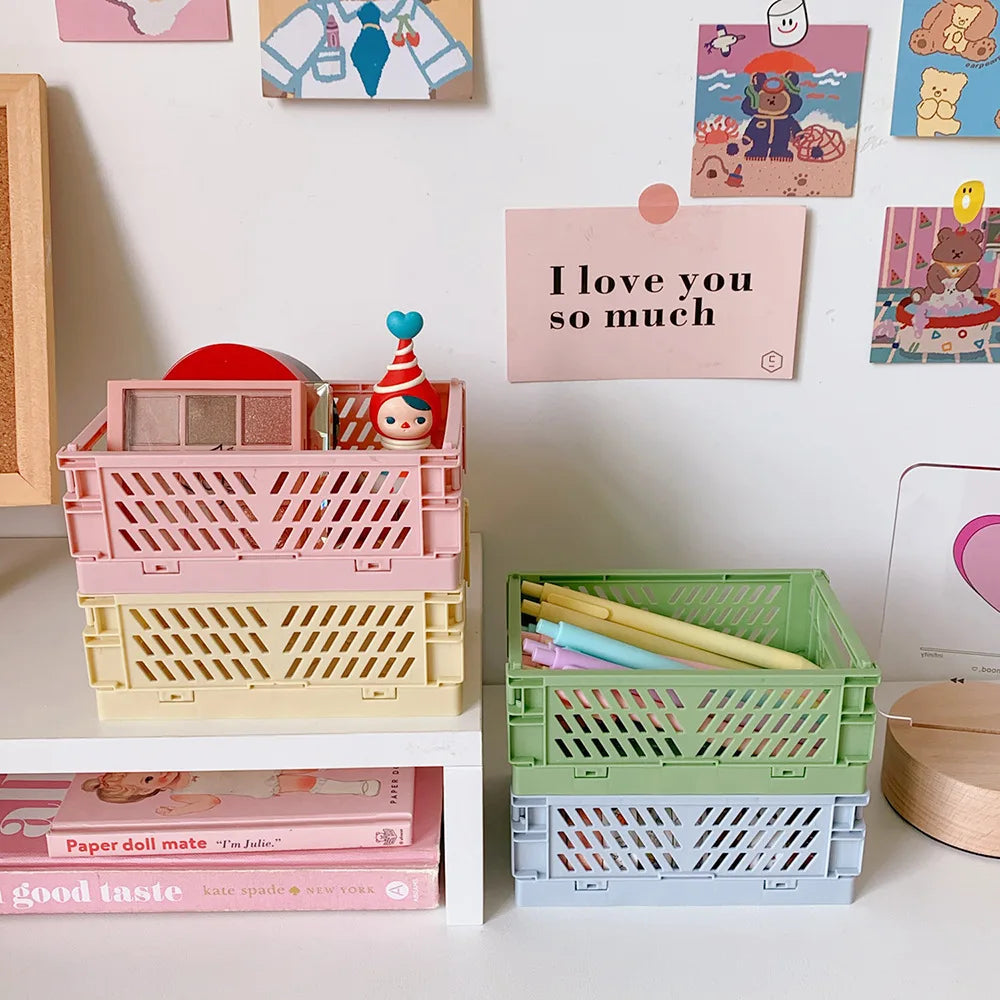 Panier de rangement pliable