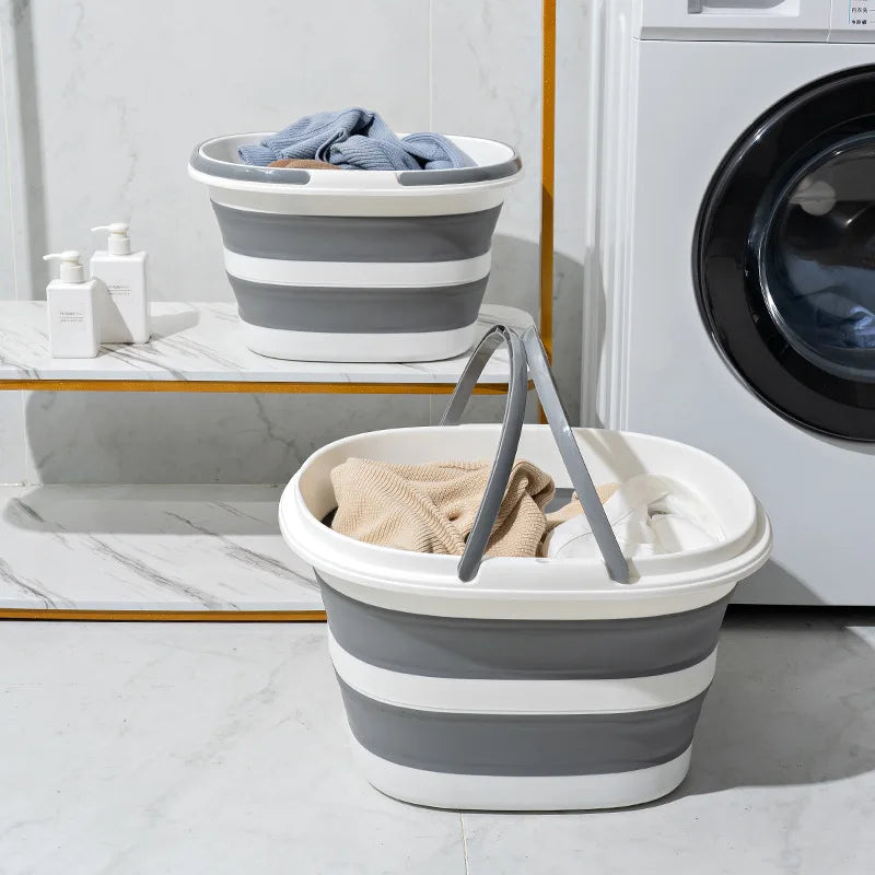 Panier à linge plastique pliable