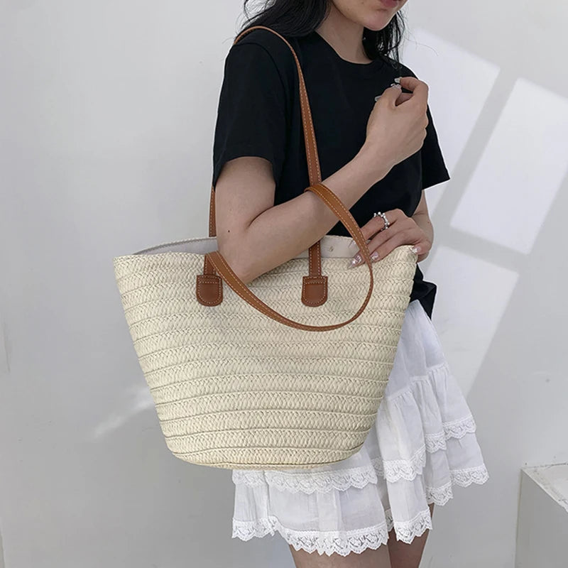 Sac panier osier chic