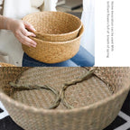Grand panier en osier pour plante