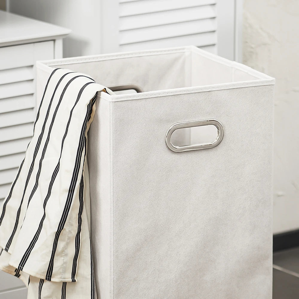 Meuble salle de bain avec panier à linge