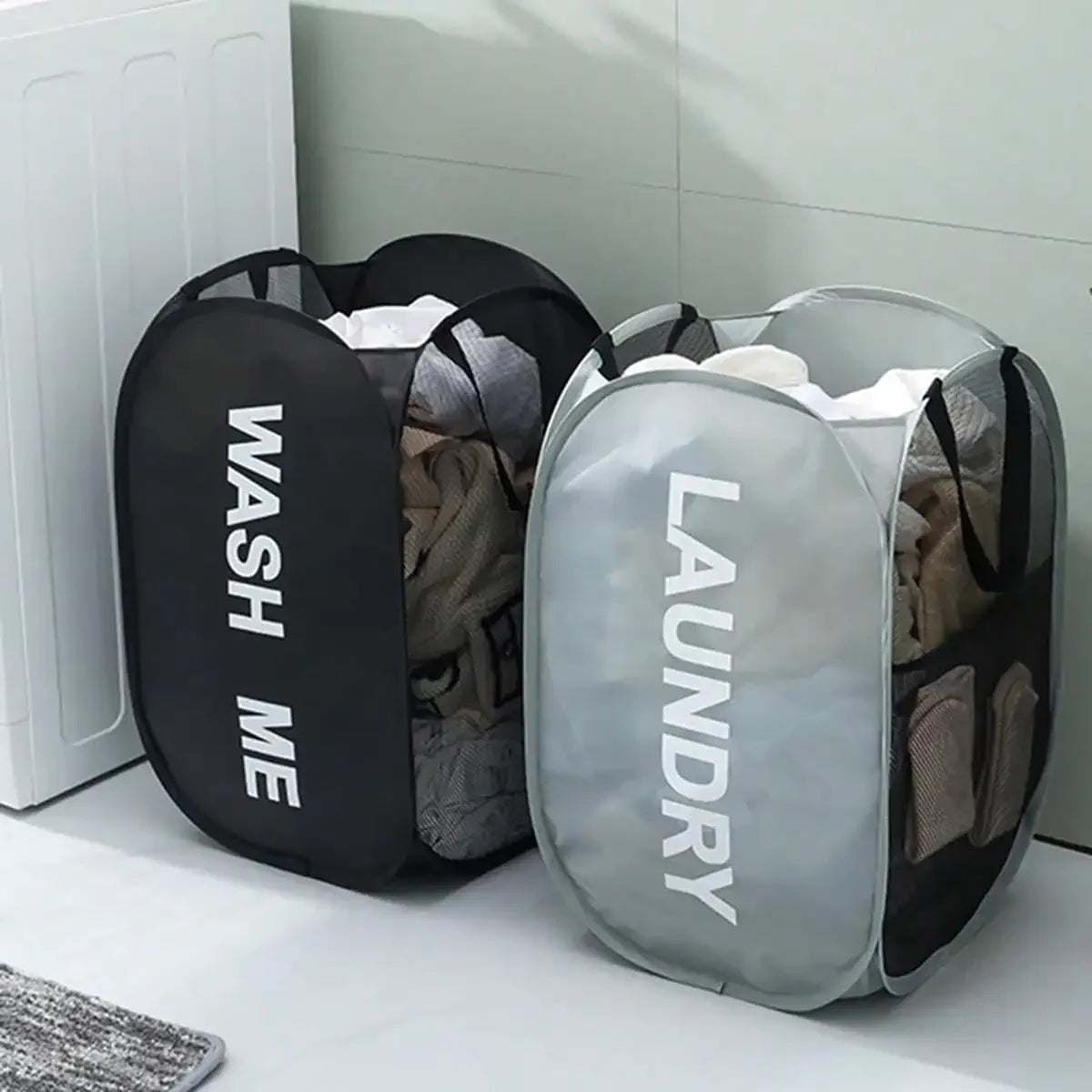 Panier à linge pliable filet