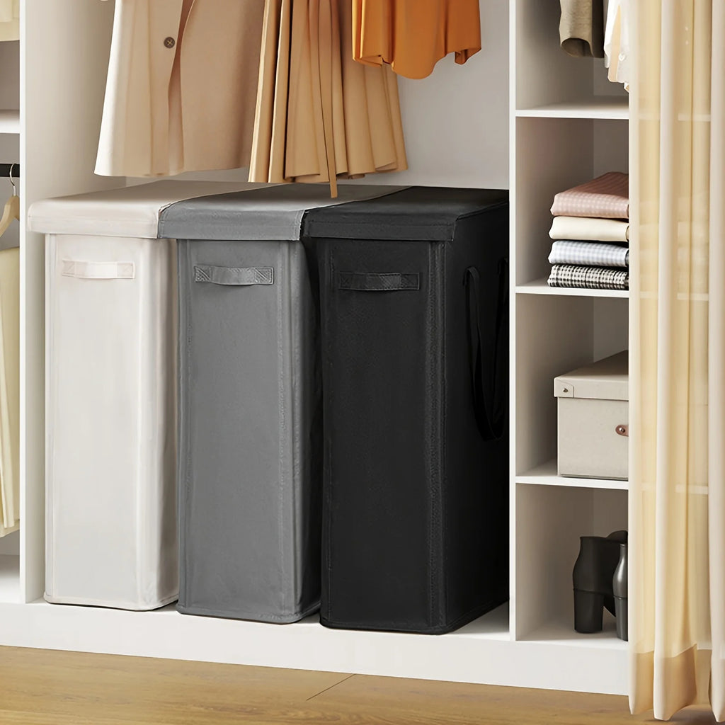 Panière à linge avec couvercle