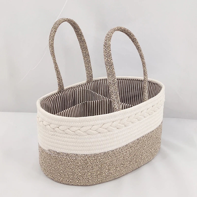 Panier à langer en osier