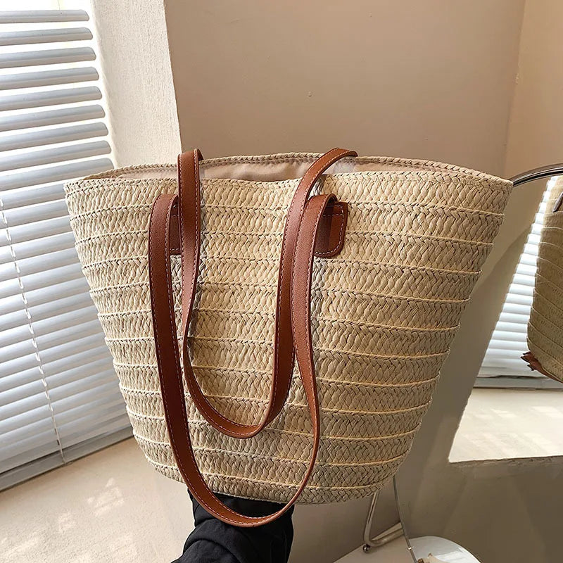 Panier sac en osier