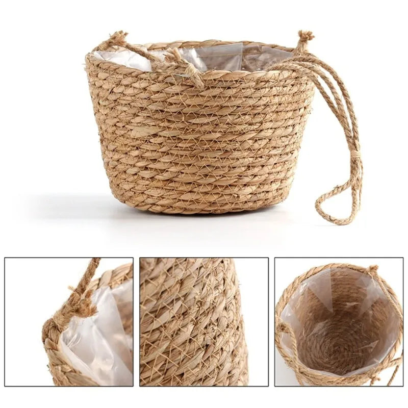 Petit panier suspendu pour plante