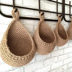 Panier mural en osier
