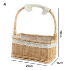 Panier carré en osier