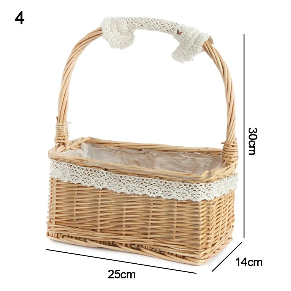 Panier carré en osier