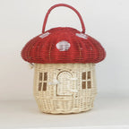 Panier à champignon en osier