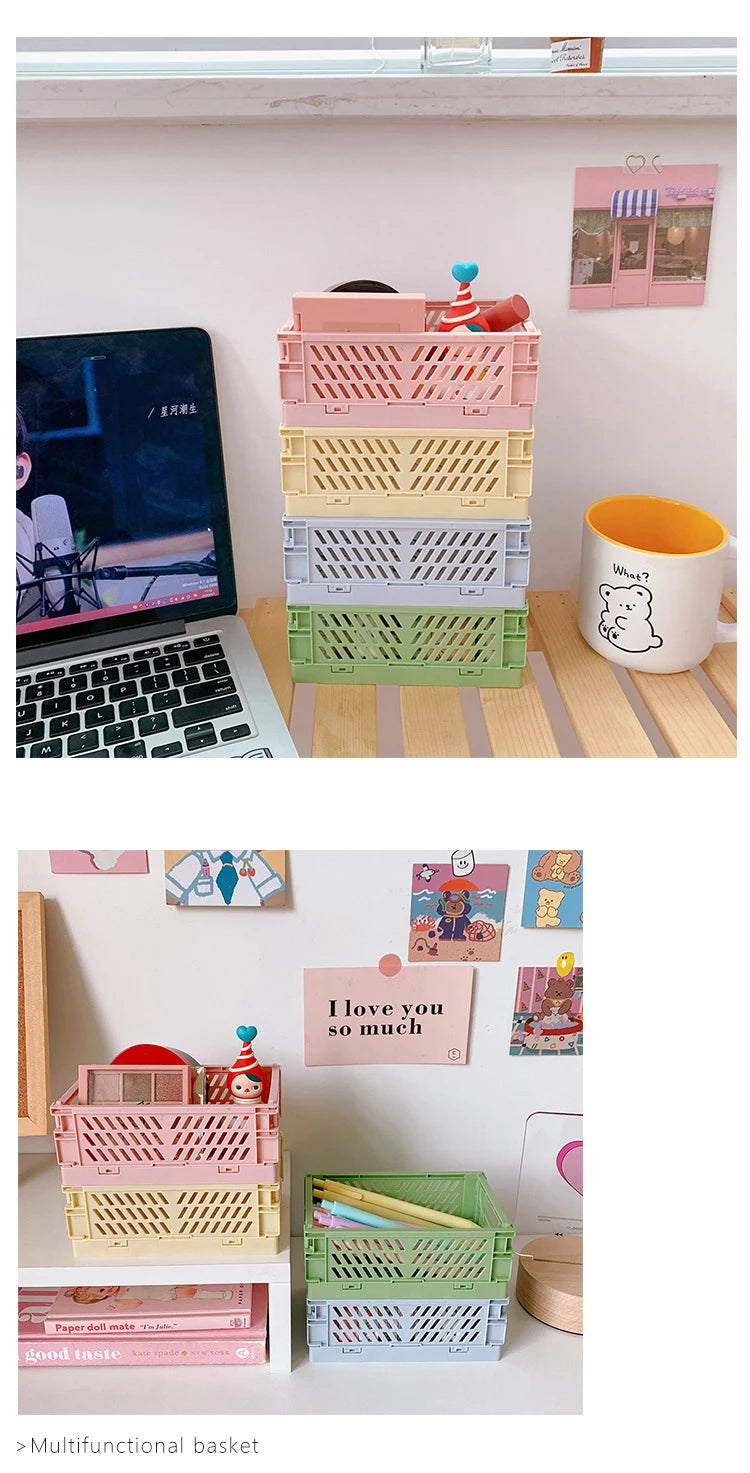 Panier de rangement pliable