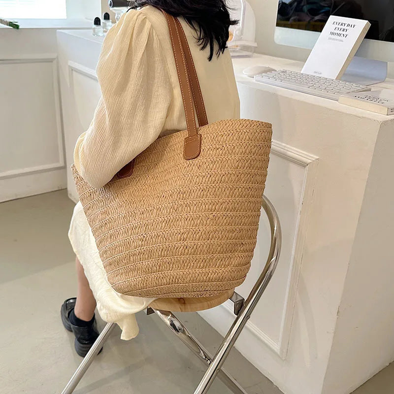 Panier sac en osier