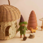 Panier à champignon en osier