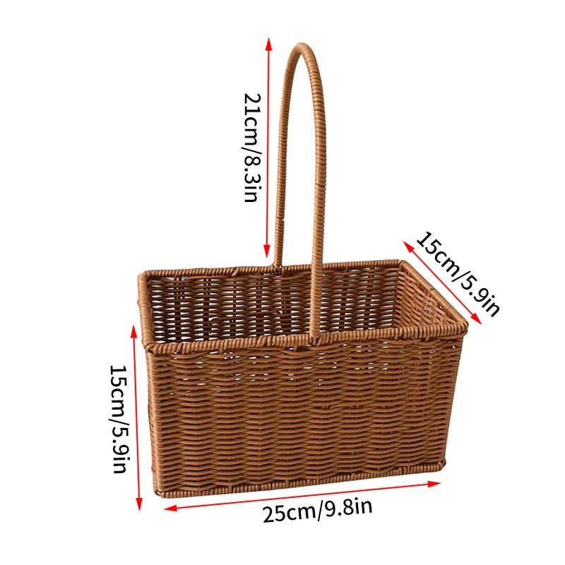 Panier à buche en osier
