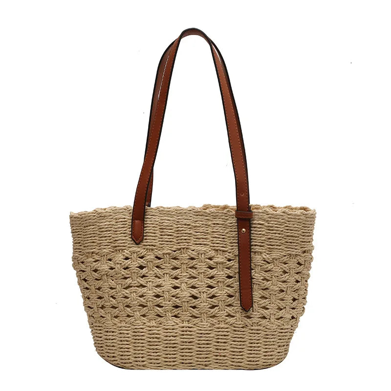 Sac panier en paille