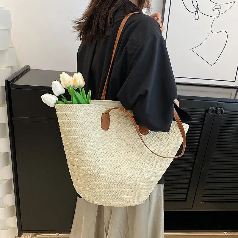 Panier sac en osier