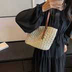 Sac panier en paille