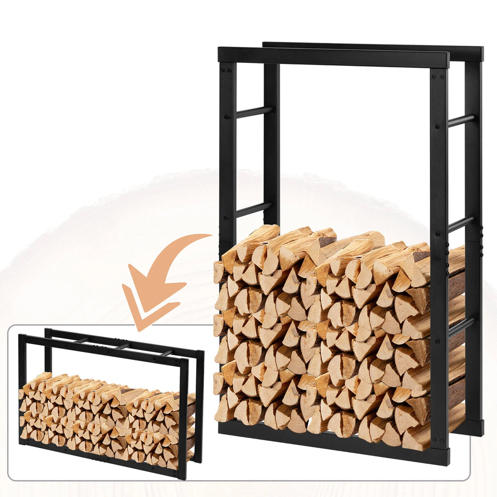 Panier à bois en métal