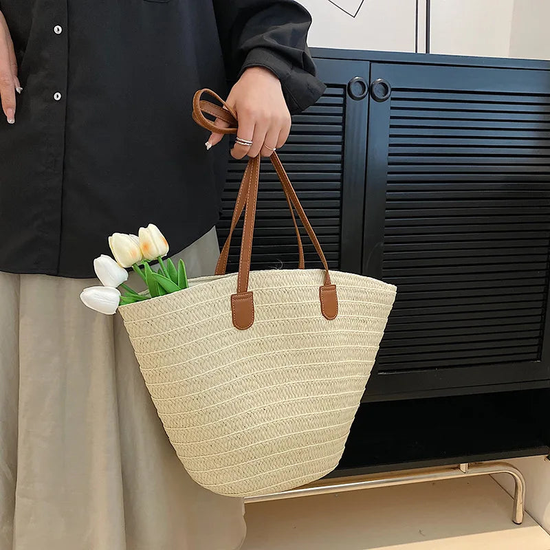Panier sac en osier