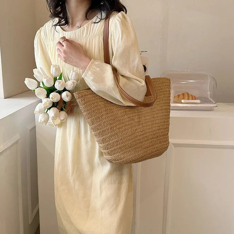 Panier sac en osier