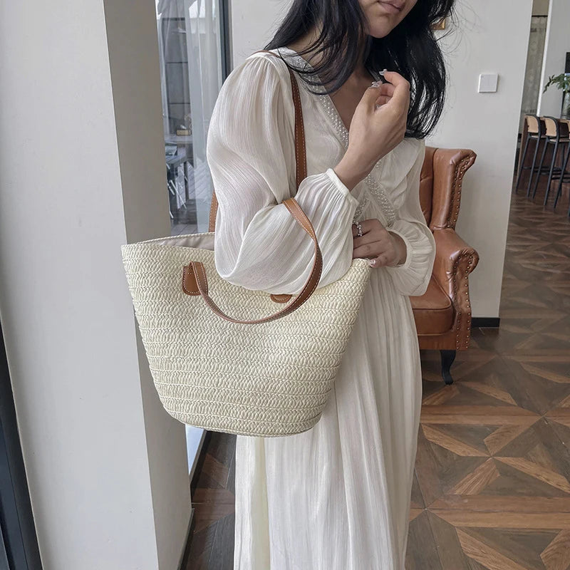Sac panier osier chic