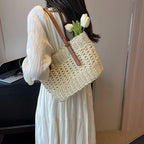 Sac panier en paille