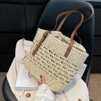 Sac panier en paille