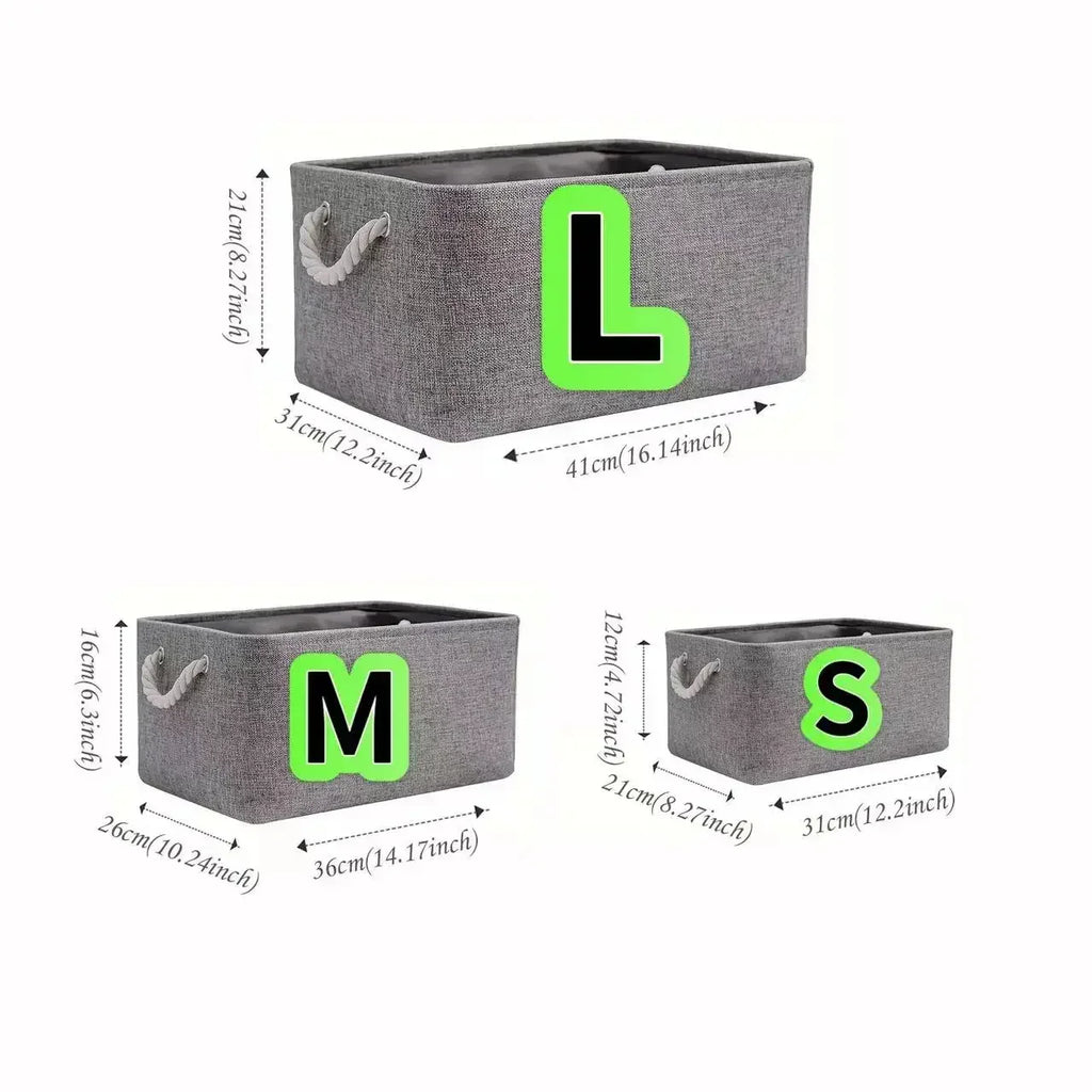Grand panier de rangement rectangulaire