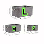 Grand panier de rangement rectangulaire