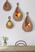 Panier mural en osier