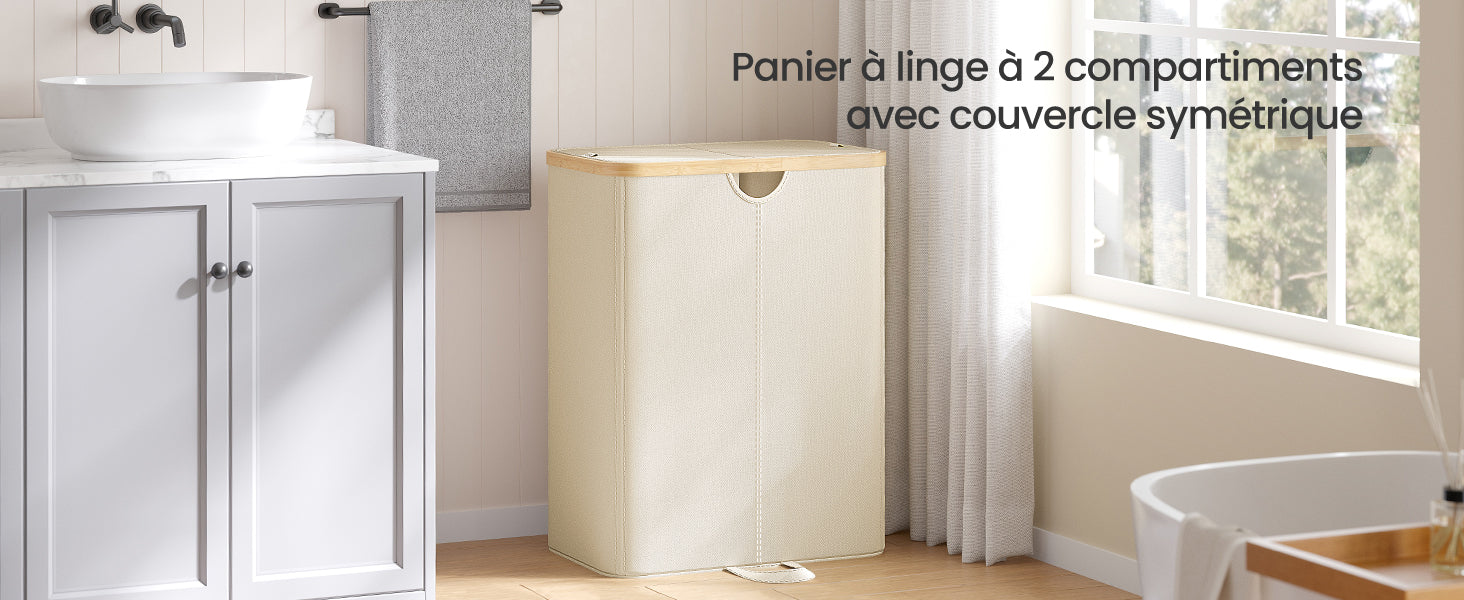 Double panier à linge