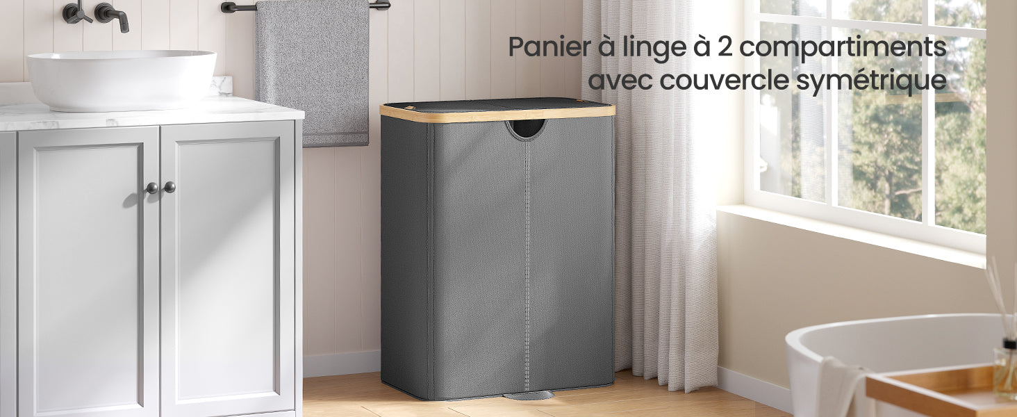 Double panier à linge