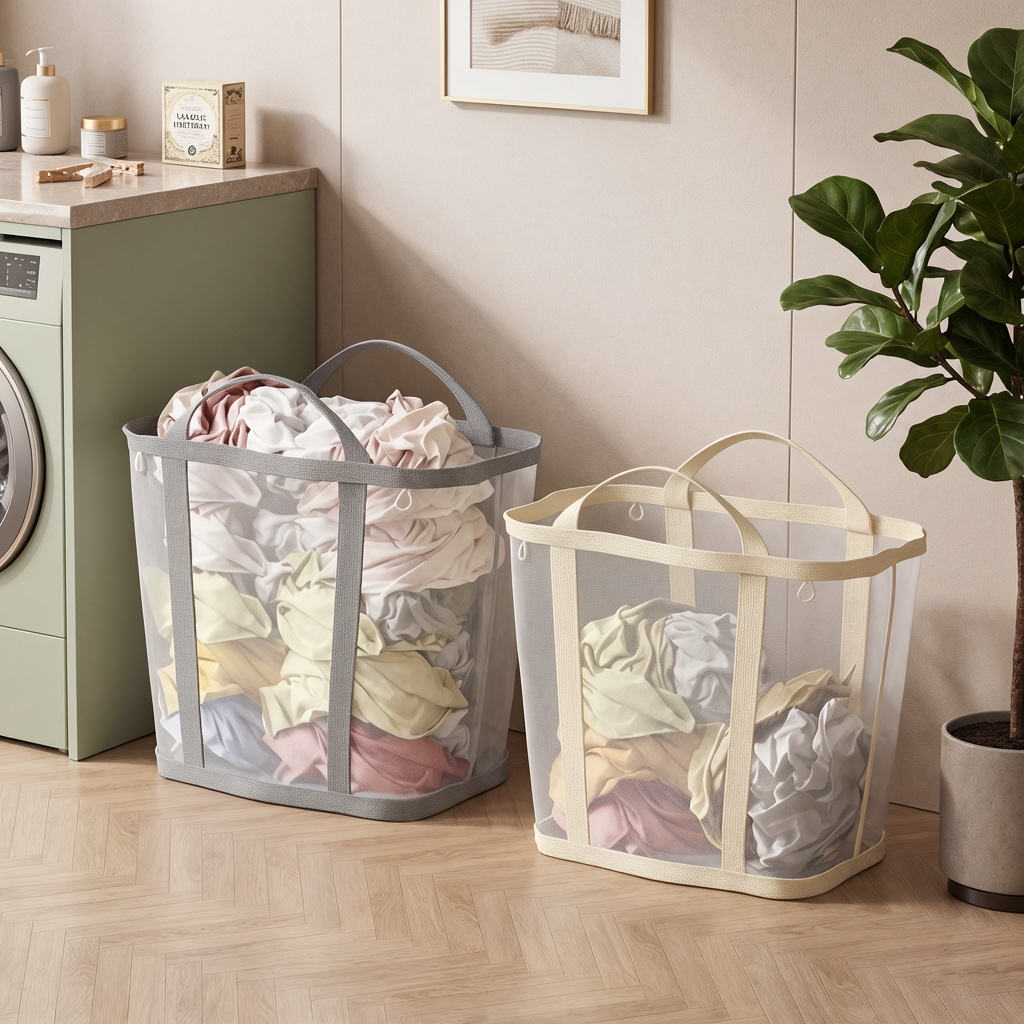 Panier à linge sale étroit