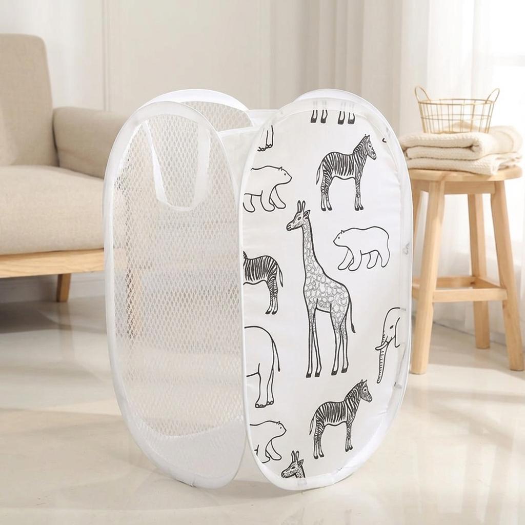 Panier de rangement en tissu pour bébé