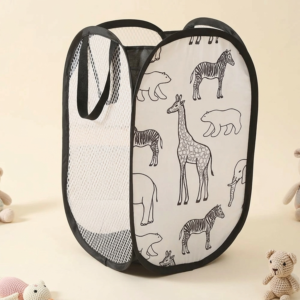 Panier de rangement en tissu pour bébé