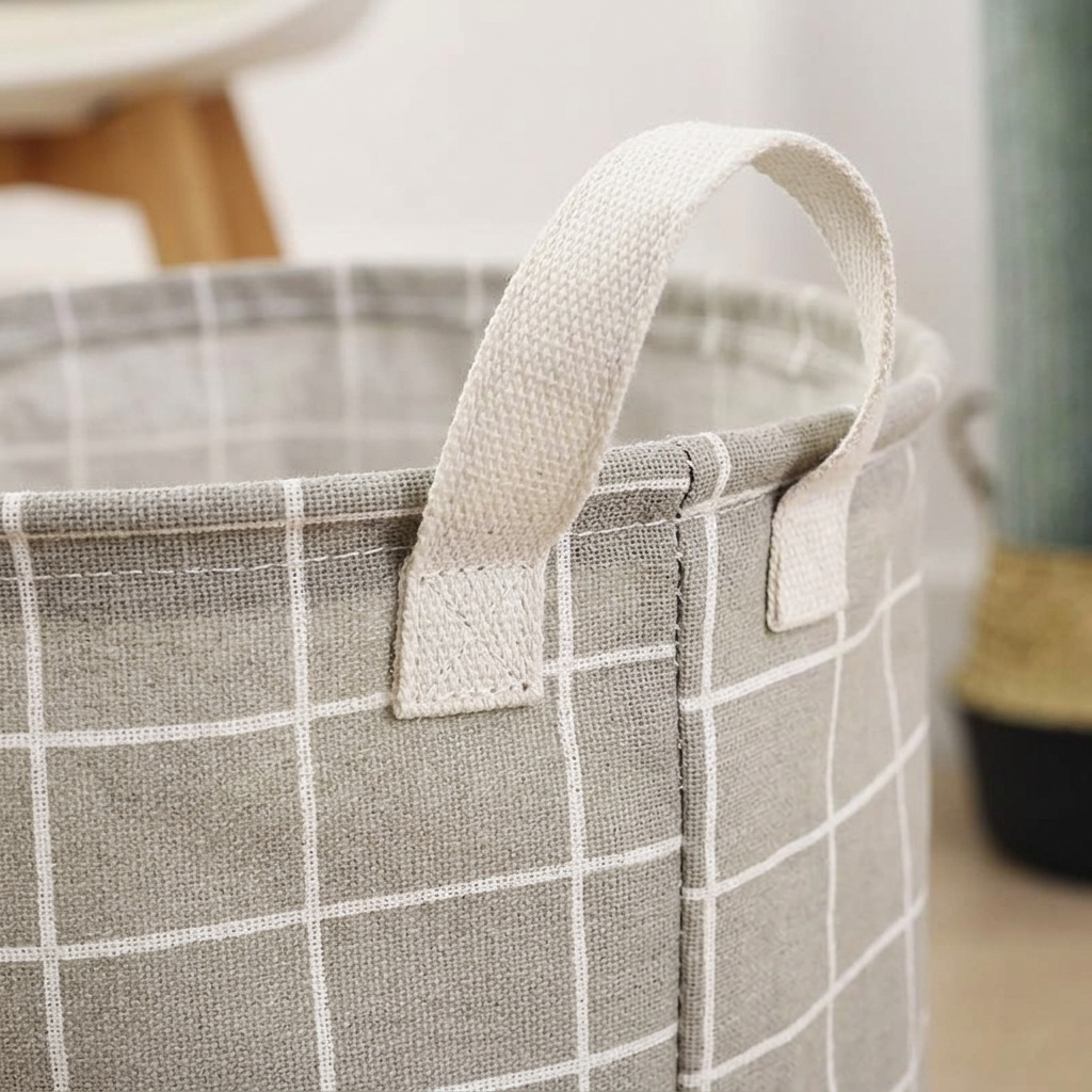 Panier à linge sale en tissu